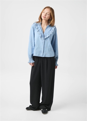 Degas denim bluse Light Blue Neo Noir 